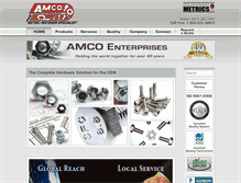 Tablet Screenshot of amcoenterprises.com